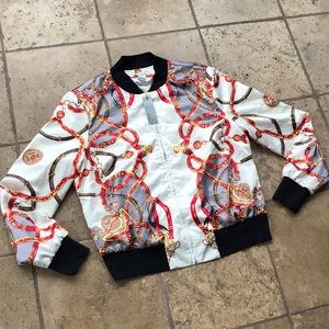 VTG. Designer bomber jacket! NWT! Clean!